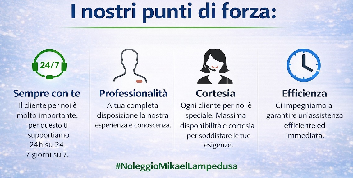 Noleggio Auto Lampedusa assistenza stradale h24